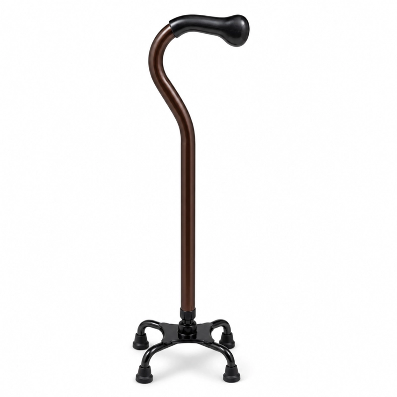 BASTON ORTOPE DICO DE 4 APOYOS BASE TETRAPOD MARRON - 1