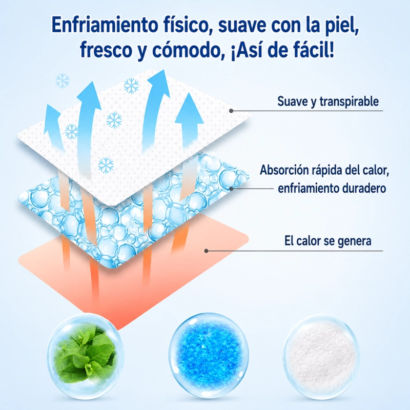 PACK 6 PARCHES DE GEL PARA ALIVIO DE LA FIEBRE BEBE  NIÑOS - 2