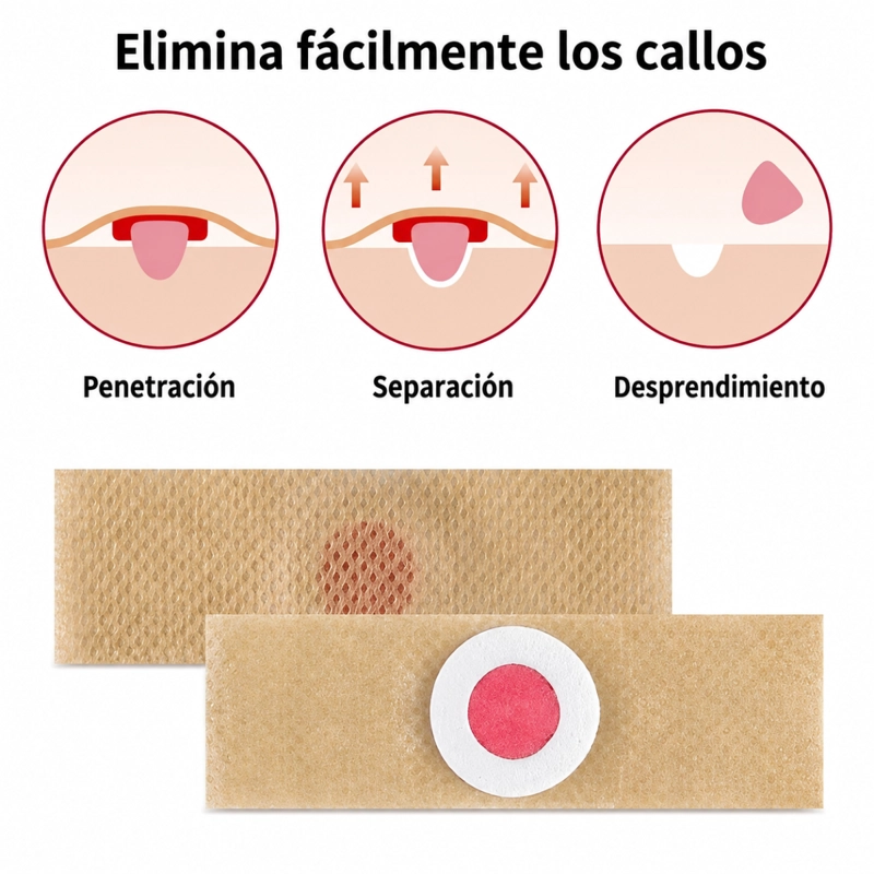PACK 6 PARCHES REMOVEDOR CALLOS PARA PIES ALIVIO Y SUAVIZA - 2
