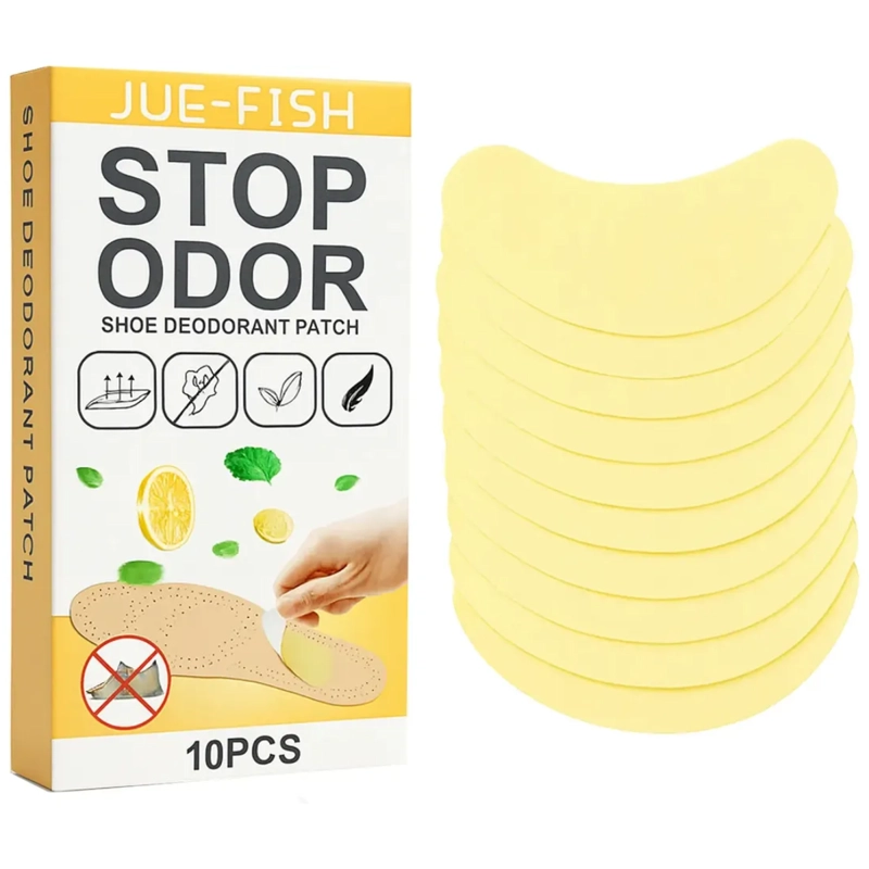 PACK 10 PARCHES DESODORANTE ANTI OLOR PARA CALZADO ZAPATOS - 1