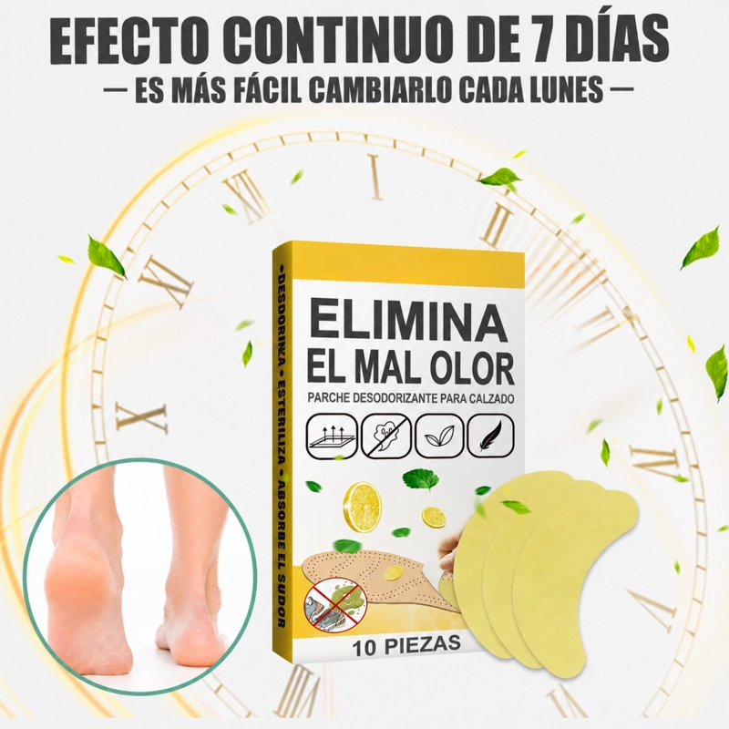 PACK 20 PARCHES DESODORANTE ANTI OLOR PARA CALZADO ZAPATOS - 6