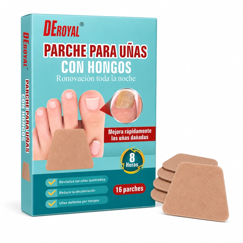 PACK 16 PARCHES PARA UÑAS CON HONGOS TRATAMIENTO NOCHE - 1