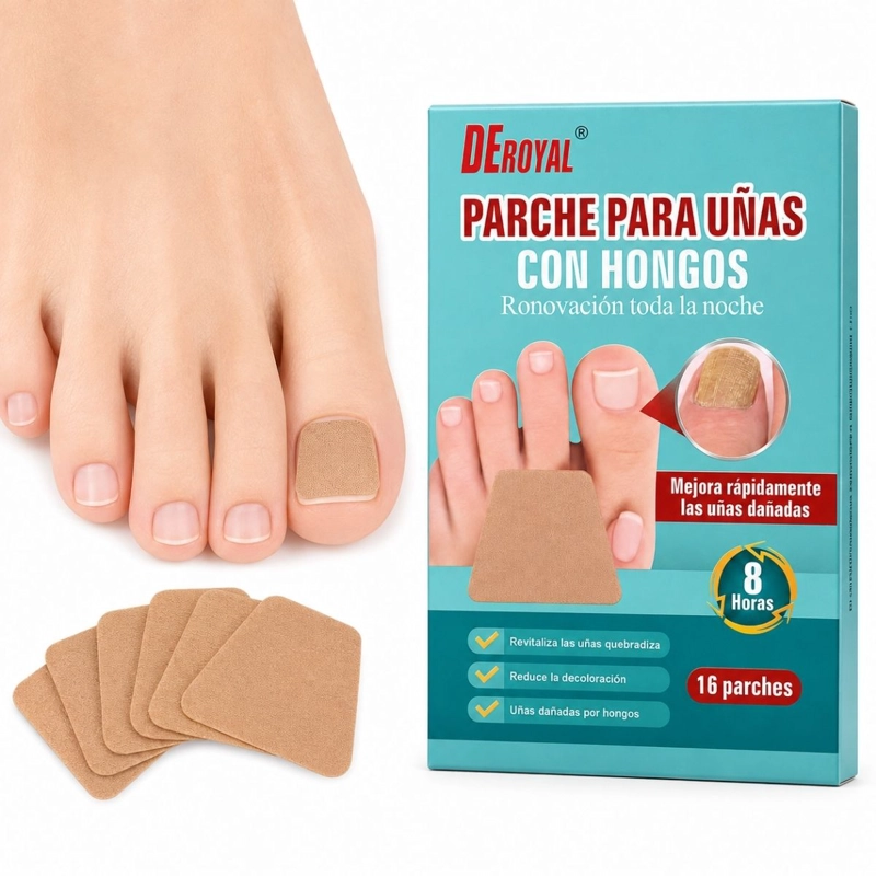 PACK 32 PARCHES PARA UÑAS CON HONGOS TRATAMIENTO NOCHE - 1