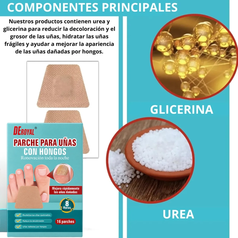 PACK 32 PARCHES PARA UÑAS CON HONGOS TRATAMIENTO NOCHE - 3