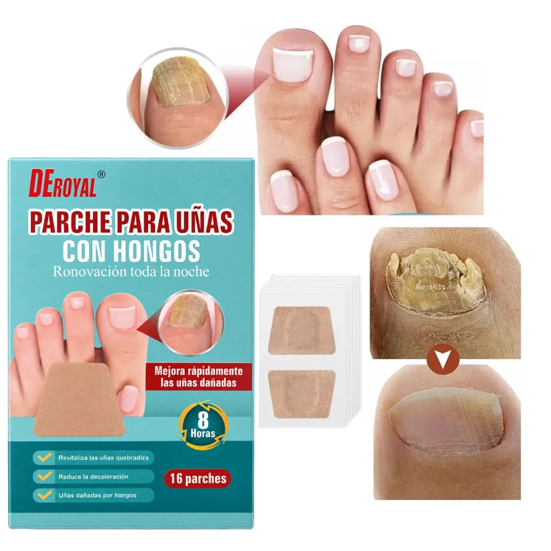 PACK 32 PARCHES PARA UÑAS CON HONGOS TRATAMIENTO NOCHE - 4