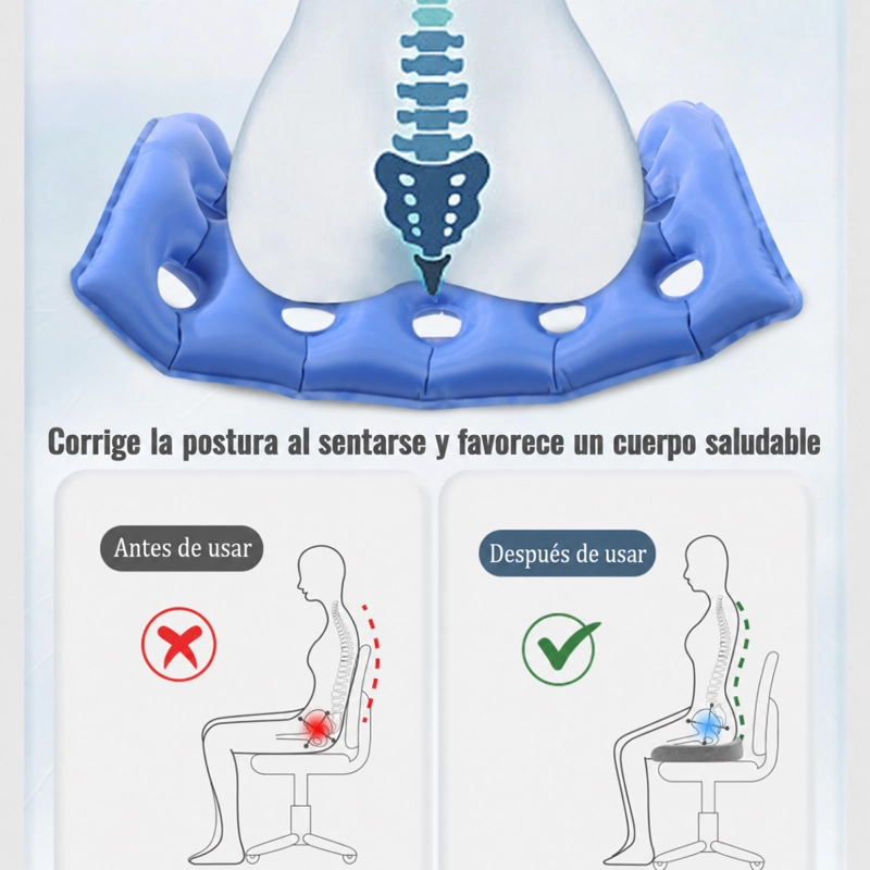 COJIN ANTIESCARAS INFLABLE ANTI DECUBITO PARA SILLA DE RUEDA - 6