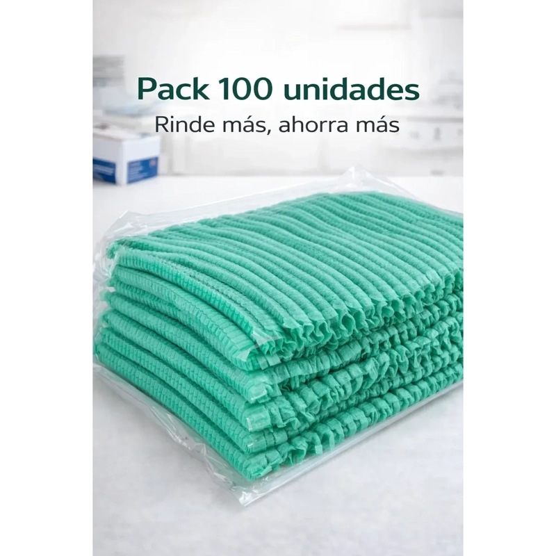 PACK 100 COFIAS DESECHABLE GORRO ELASTICO TNT ME DICO 21 - 5