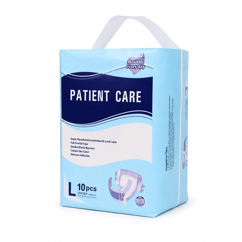 PACK 10 PAÑALES DESECHABLE ADULTO PATIENT CARE ABSORBENTE - 1