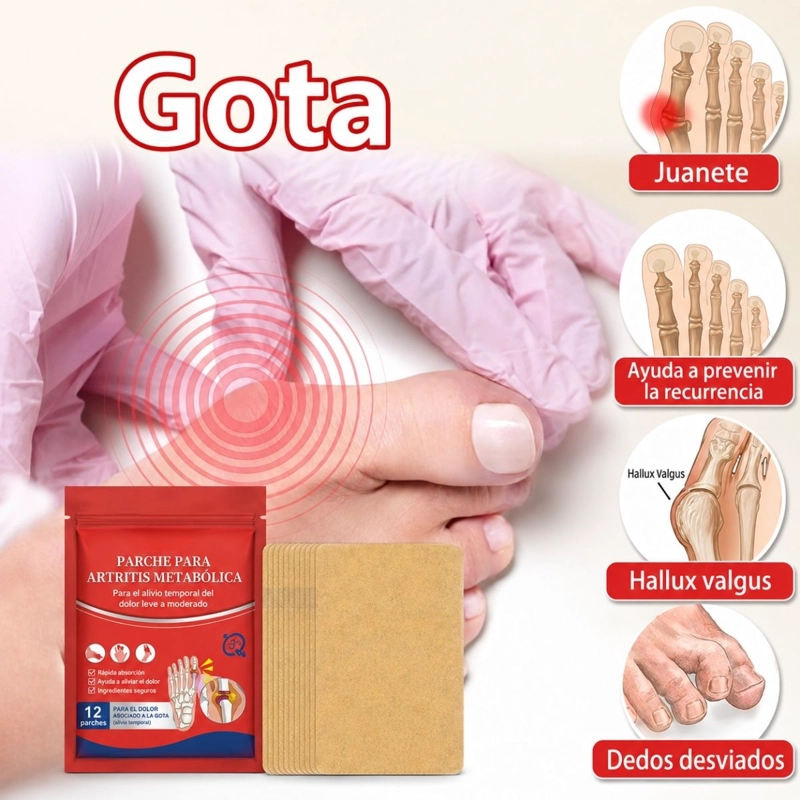 PACK 24 PARCHES PARA ALIVIO DOLOR ARTRITIS METABOLICA - 4