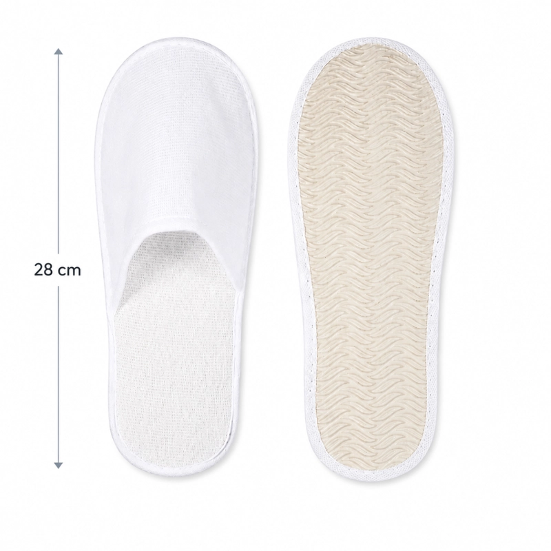 4 PARES PANTUFLAS DESECHABLES GRUESAS ANTIDESLIZANTES HOTEL SPA - 3