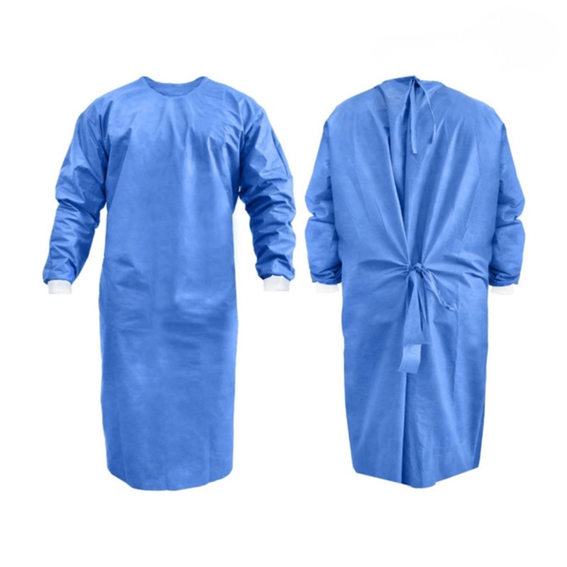 20U. BATAS DESECHABLE QUIRURGICO TNT IMPERMEABLE MANGA LARGA - 1