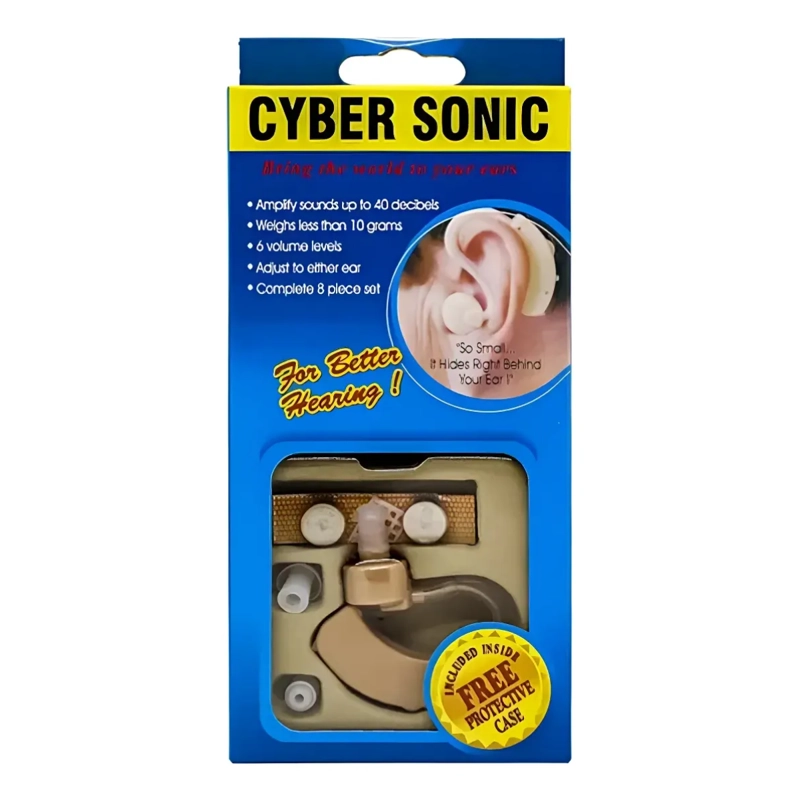 AMPLIFICADOR AUDITIVO RECARGABLE CYBER SONIC APARATO OIDO - 5