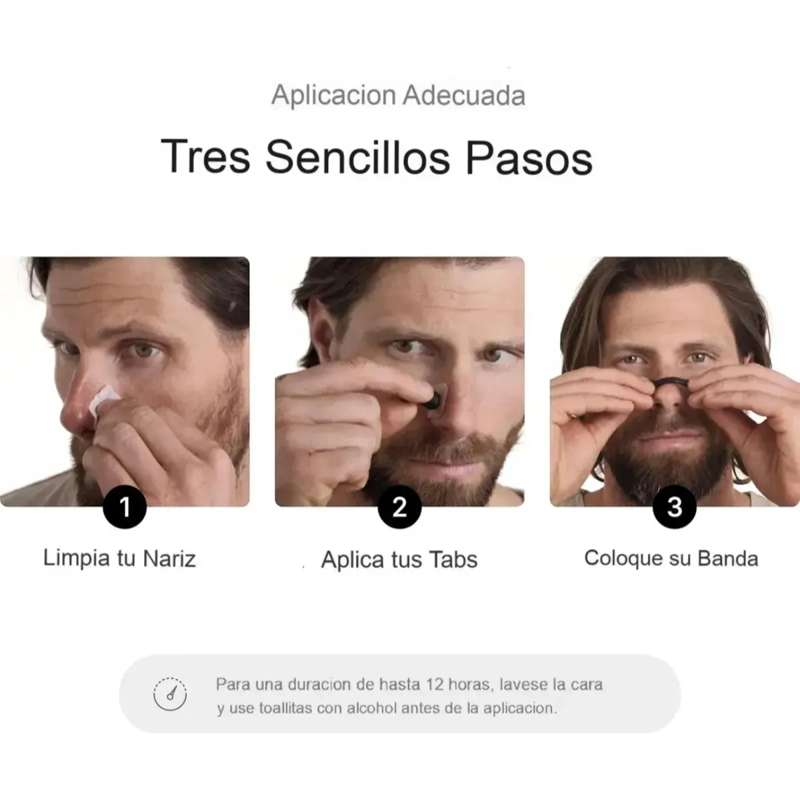 DILATADOR NASAL MAGNE TICO RESPIRADOR DEPORTIVO ANTI RONQUIDO - 3
