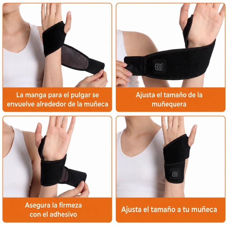 MUÑEQUERA CALEFACTORA ELE CTRICA TERMOTERAPIA USB 3 NIVELES - 5