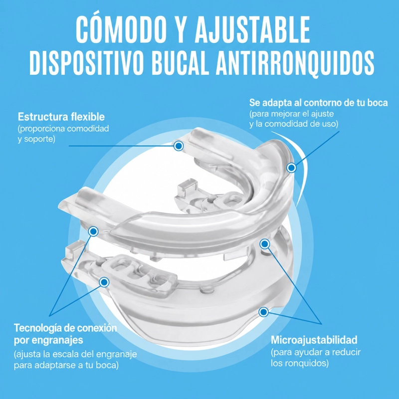 FE RULA ANTI RONQUIDO PROTECTOR BUCAL ANTIRRONQUIDOS BRUXISMO - 4