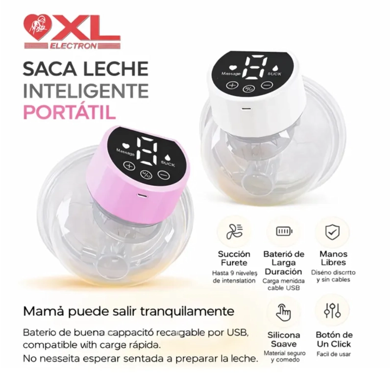 EXTRACTOR DE LECHE MATERNA ELE CTRICA PORTATIL MANOS LIBRES - 2