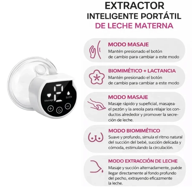 EXTRACTOR DE LECHE MATERNA ELE CTRICA PORTATIL MANOS LIBRES - 3