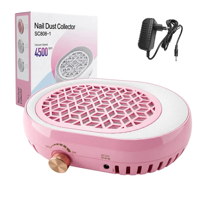 COLECTOR ASPIRADOR DE POLVO UÑAS 100W MANICURE PROFESIONAL - 1