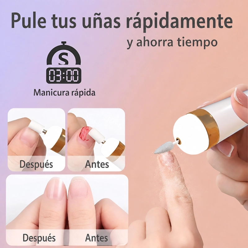 TORNO LIMA ELE CTRICA DE UÑAS PROFESIONAL RECARGABLE 5 EN 1 - 5