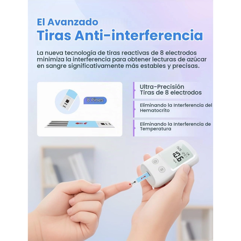 GLUCOMETRO PORTATIL DIGITAL BGM-T1 MEDIDOR AZUCAR EN SANGRE - 7