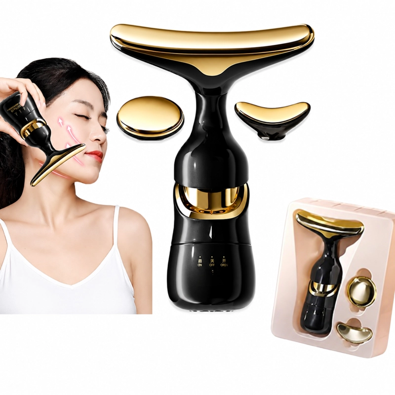 MASAJEADOR FACIAL CUELLO 4D REAFIRMANTE VIBRACION LIFTING - 1