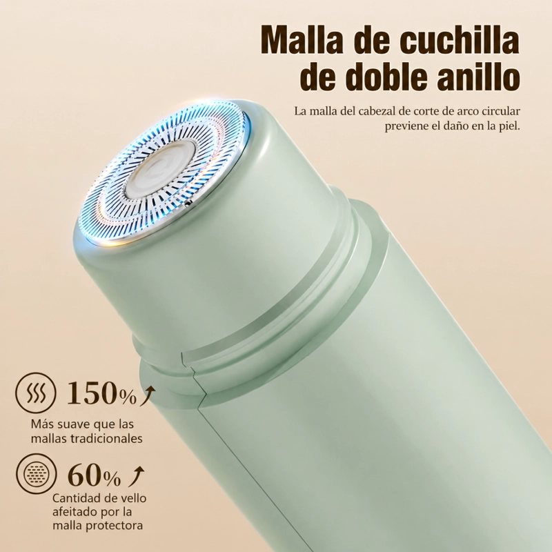DEPILADORA DOBLE CABEZAL CORPORAL RECARGABLE - 7