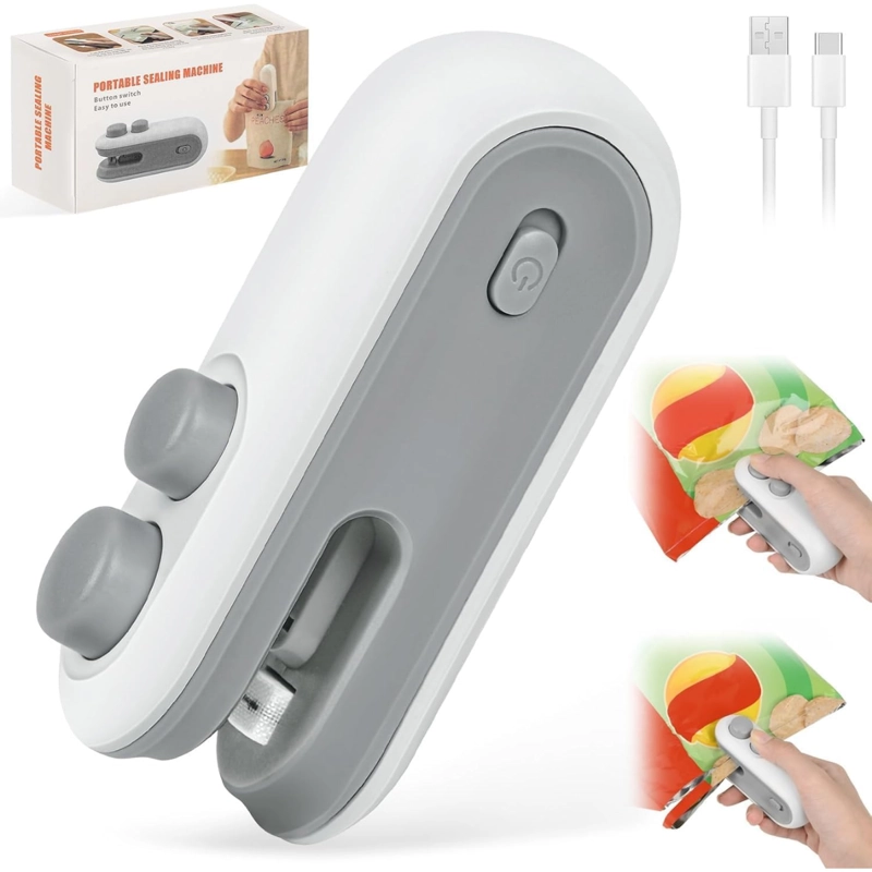 SELLADORA DE BOLSAS PORTATIL MINI SELLADOR DE ALIMENTOS - 1
