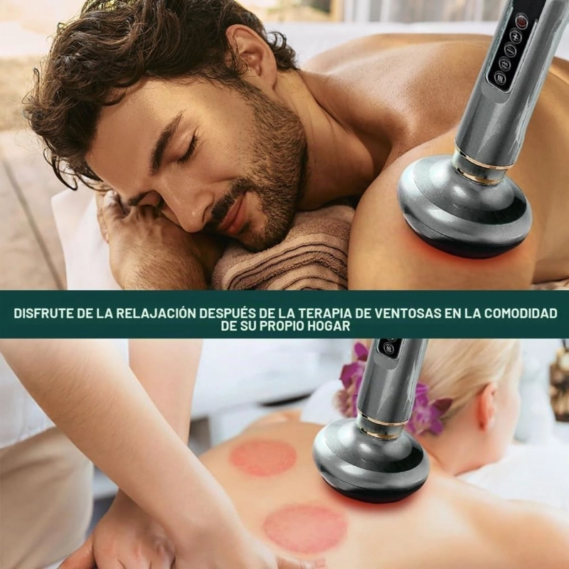 MASAJEADOR DE VENTOSAS INTELIGENTE CON CALOR Y SUCCION - 6
