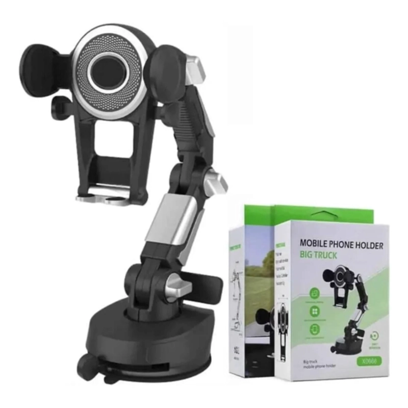 SOPORTE CELULAR AUTO VENTOSA BRAZO EXTENSIBLE 360° UNIVERSAL - 2