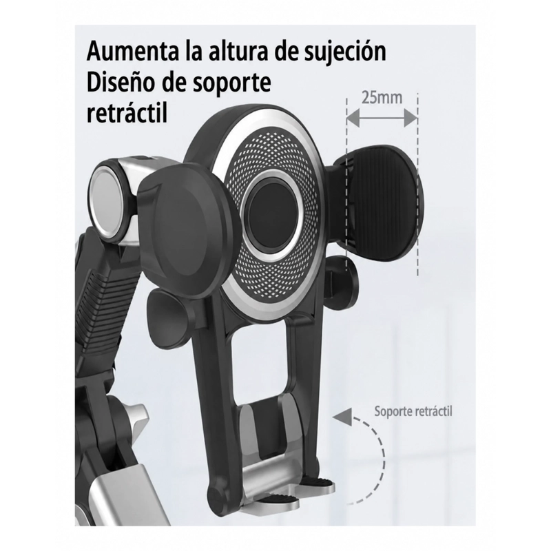 SOPORTE CELULAR AUTO VENTOSA BRAZO EXTENSIBLE 360° UNIVERSAL - 4