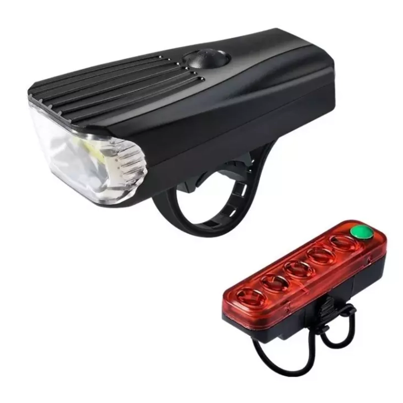LUZ TRASERA BICICLETA LED RECARGABLE USB SEGURIDAD WARNING - 2
