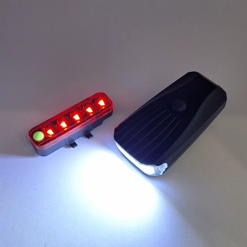 LUZ TRASERA BICICLETA LED RECARGABLE USB SEGURIDAD WARNING - 3