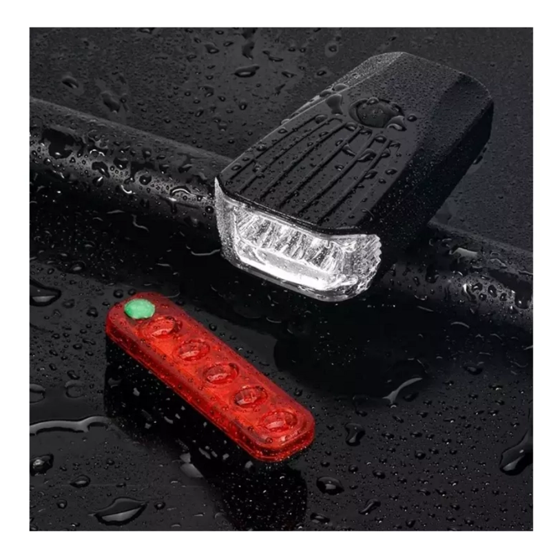 LUZ TRASERA BICICLETA LED RECARGABLE USB SEGURIDAD WARNING - 6