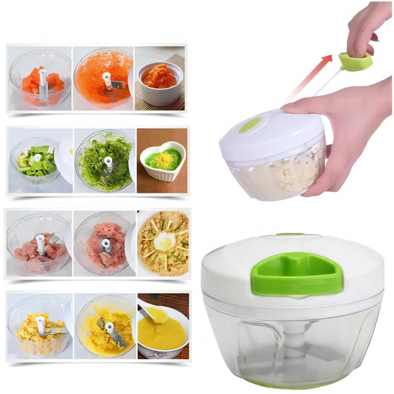 MINI PROCESADOR CORTADOR ALIMENTOS MANUAL SPEEDY CHOPPER - 4