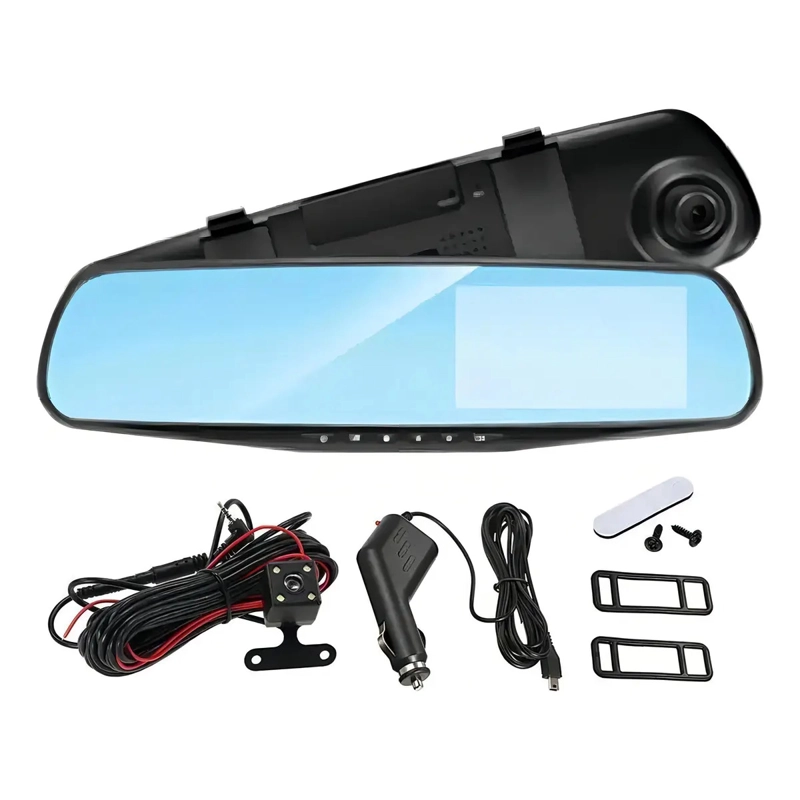 ESPEJO RETROVISOR CON CAMARA DVR FULL HD GRABACION AUTO - 6