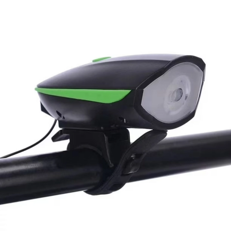 LUZ BICICLETA CON BOCINA RECARGABLE USB ALTA POTENCIA 7588 - 2