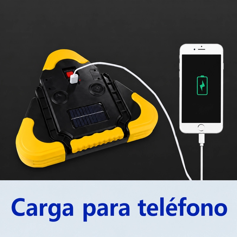 FOCO LED EMERGENCIA HURRY BOLT COB RECARGABLE USB CAMPING - 6