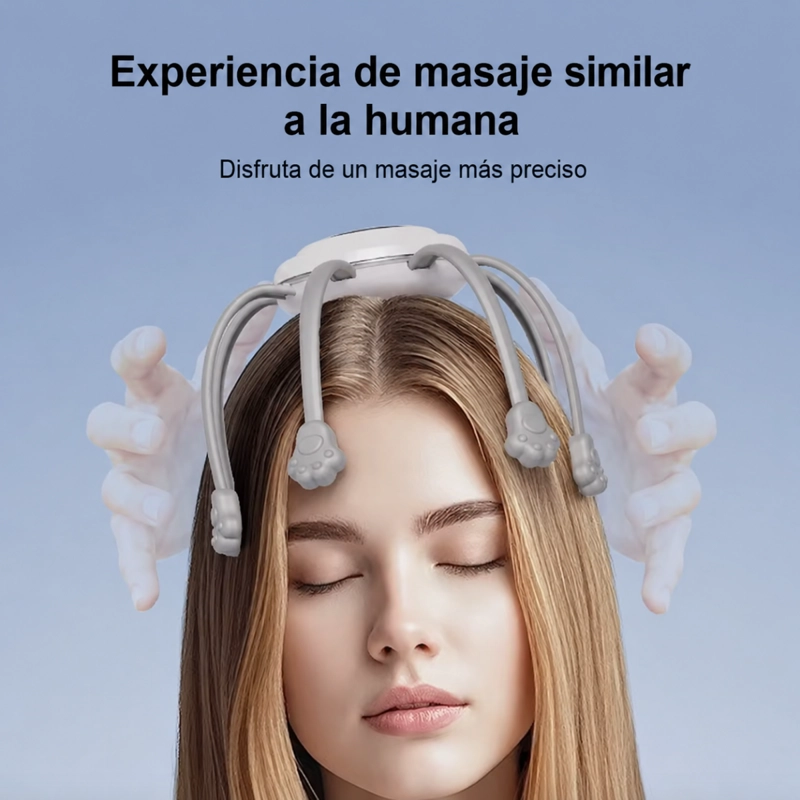 MASAJEADOR CABEZA ELE CTRICO INALAMBRICO ANTIESTRE S RELAJANTE - 5