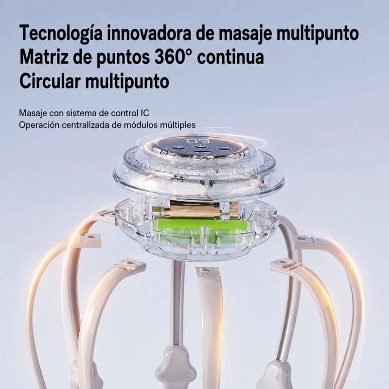 MASAJEADOR CABEZA ELE CTRICO INALAMBRICO ANTIESTRE S RELAJANTE - 7