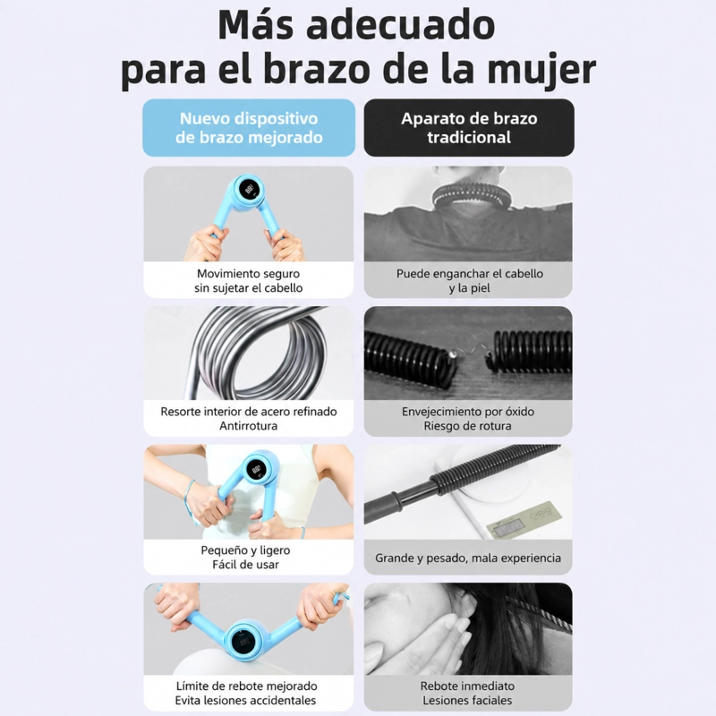 EJERCITADOR DE BRAZOS TONO MUSCULAR Y POSTURA CON PANTALLA - 6