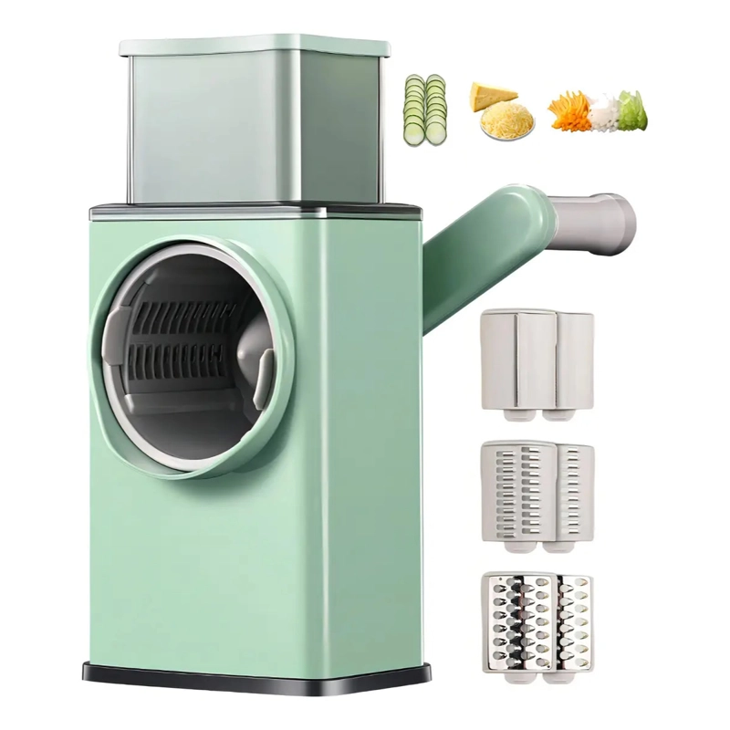 RALLADOR Y CORTADOR GIRATORIO VERDURAS MULTIFUNCIONAL COCINA - 4