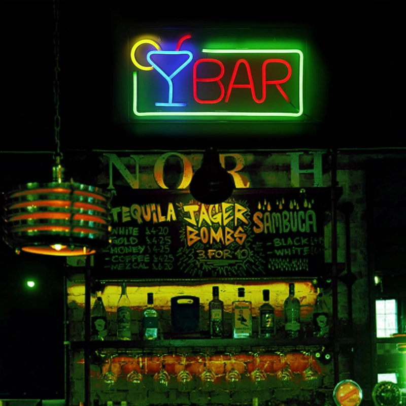 LETRERO CARTEL NEON LED BAR USB CON COLGANTE - 3