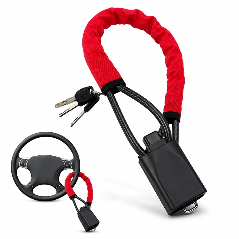 TRABA DE SEGURIDAD ANTIRROBO PARA VOLANTE DE AUTO - 1