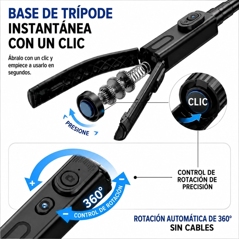 TRIPODE CON SEGUIMIENTO INTELIGENTE AI F01 DE 1.92M CELULAR - 2