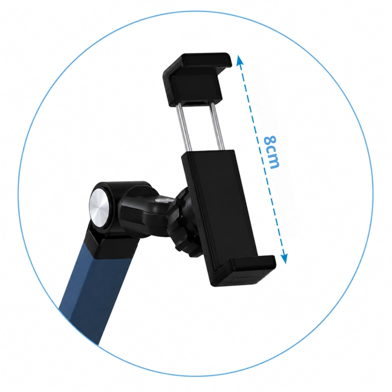 SOPORTE DE PISO FLEXIBLE EN ACERO PARA TABLET Y CELULAR - 4