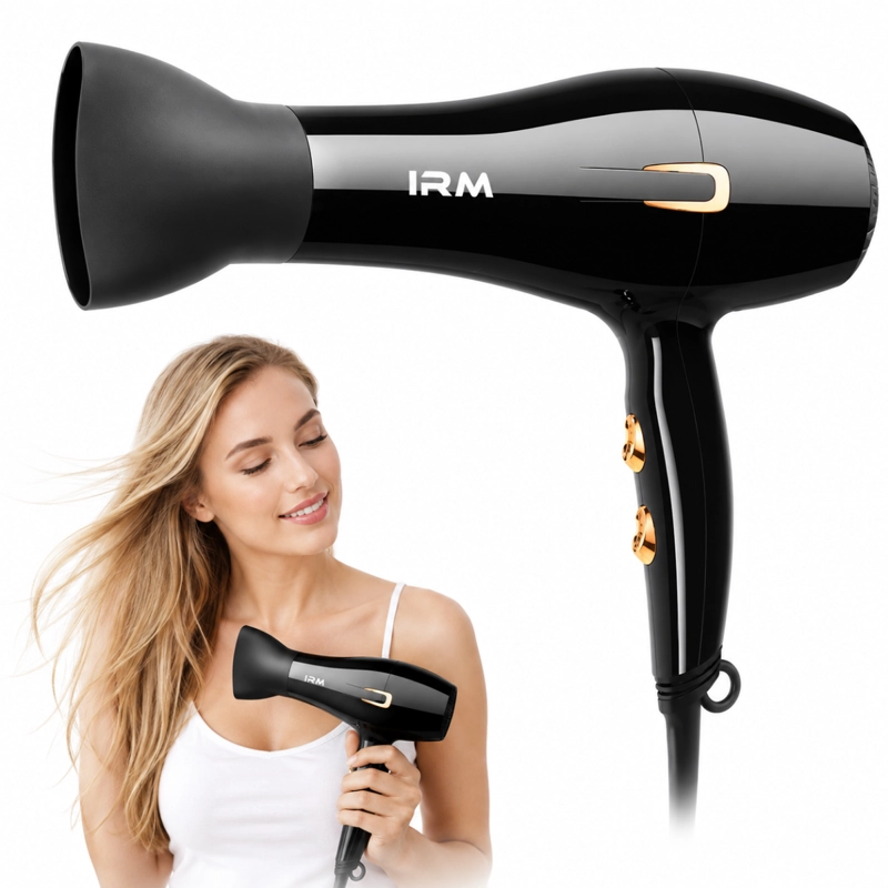 SECADOR DE CABELLO PROFESIONAL 18187 CON ACCESORIOS 1800W - 1