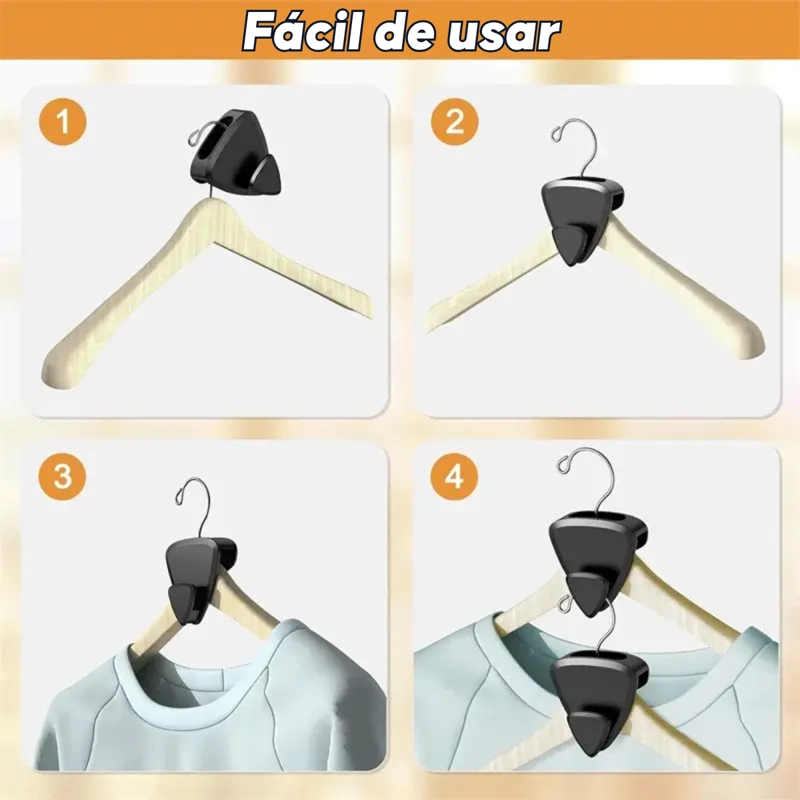 SET 18 GANCHOS COLGADOR ORGANIZADOR MULTIPLE PARA CLOSET - 6