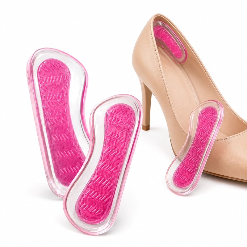 PAR ALMOHADILLAS TALONERAS SILICONA ZAPATOS ANTIDESLIZANTE - 1