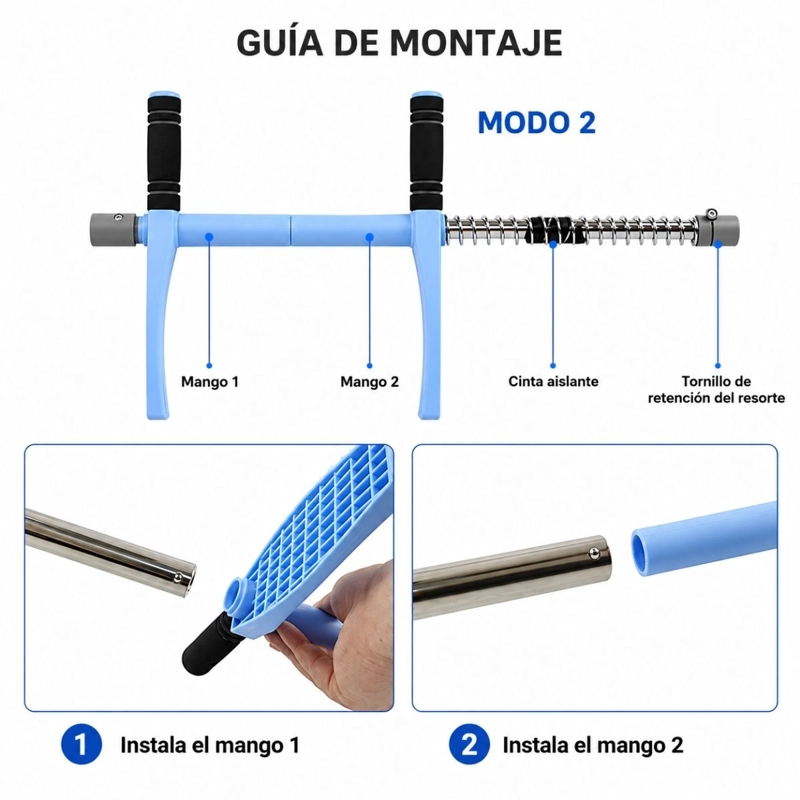 BARRA EJERCICIOS MULTIFUNCION PIERNAS BRAZOS SUELO PE LVICO - 5