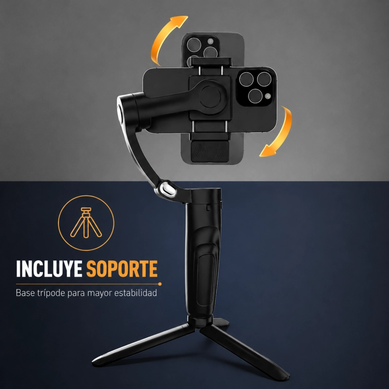 ESTABILIZADOR GIMBAL 3 EJES CELULAR SEGUIMIENTO CON IA - 2